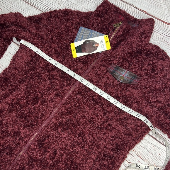 PENDELETON Maroon Teddy Zipper Front Jacket NWT Sz Small - Picture 10 of 12